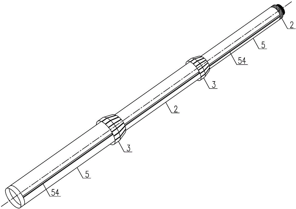 Telescopic high-altitude wiring device