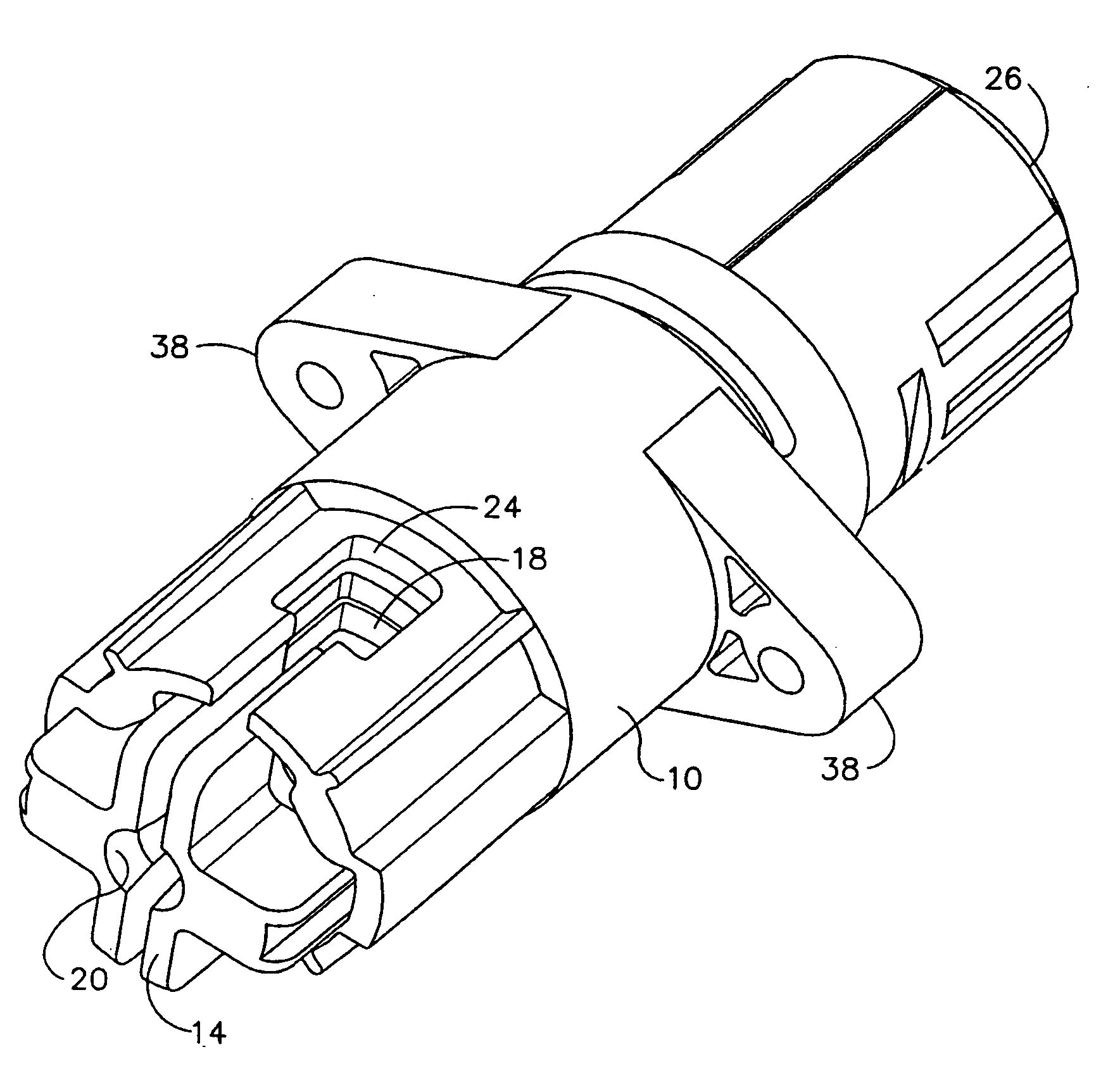 Dual key hole actuator apparatus and method