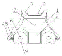 Large shaft liner upper plate welding assembly of right-front lower sway arm