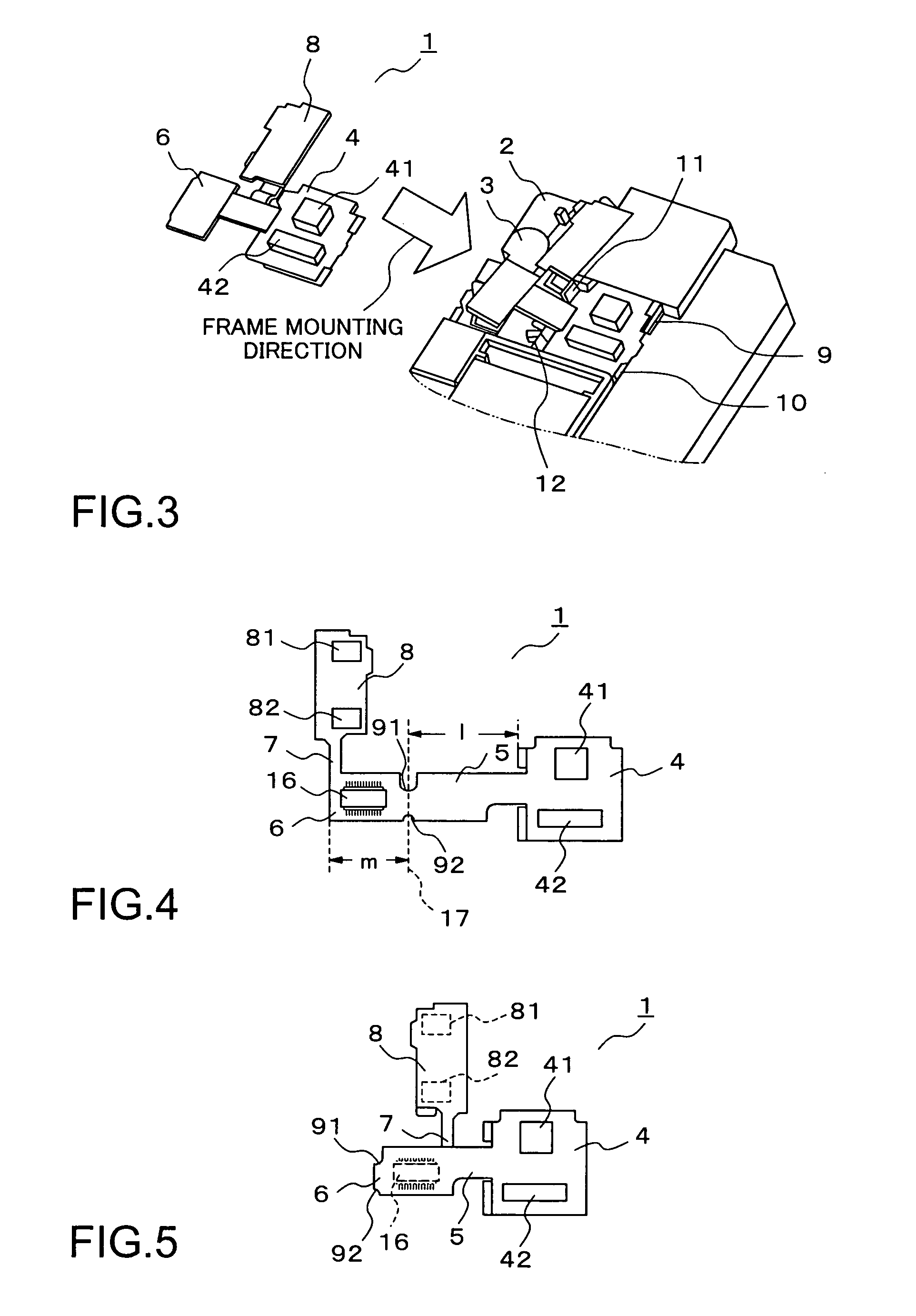 Flexible circuit board, electronic circuit device, and mobile communication terminal