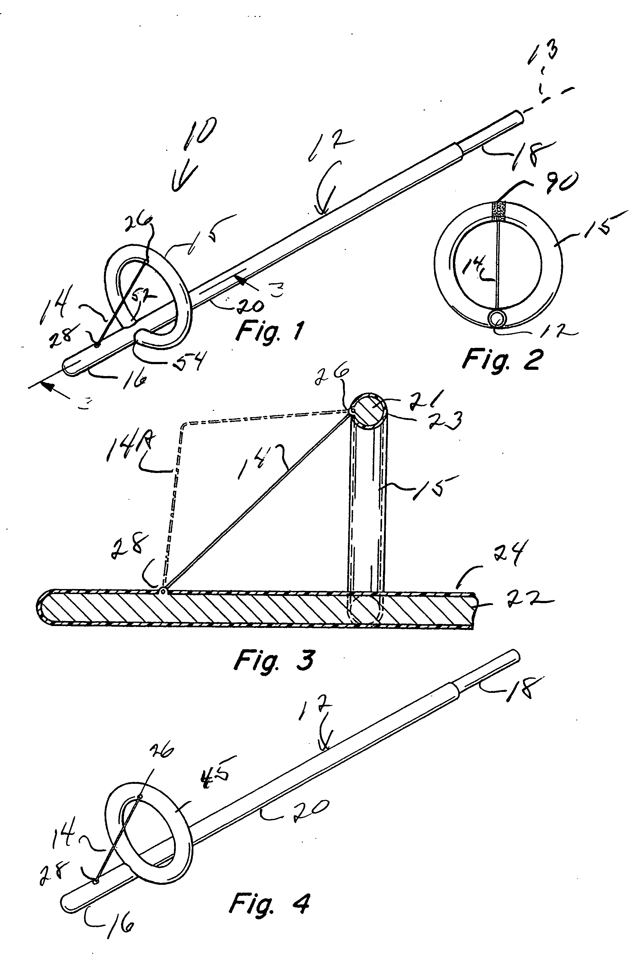 Instrument for electrosurgical excision procedure for the uterine cervix