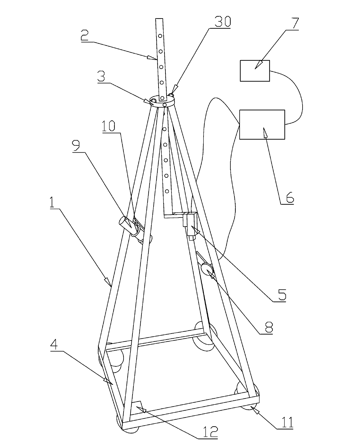 Marine benthos on-site automatic shooting and measuring device