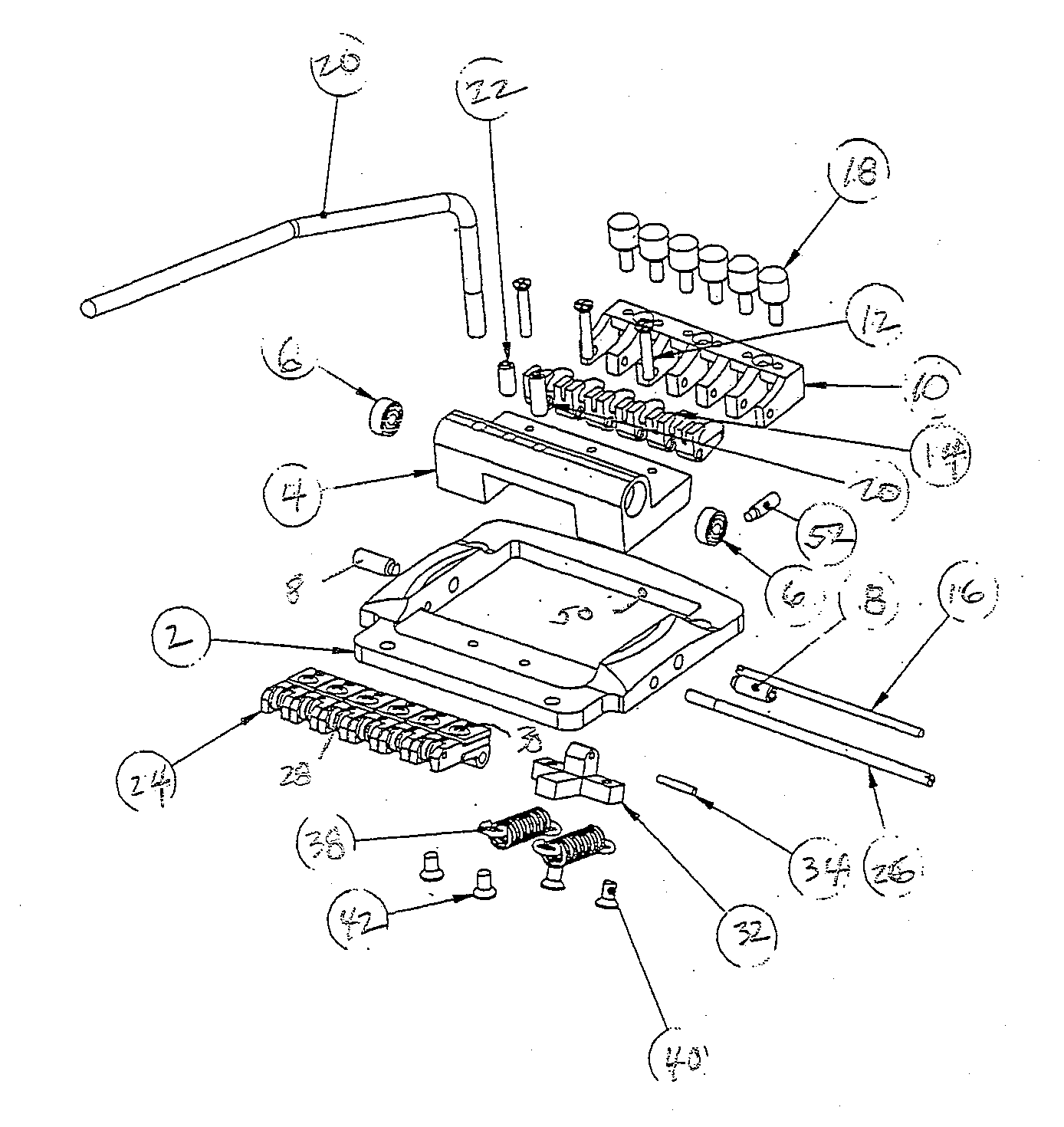 Locking Cam Tremolo Device