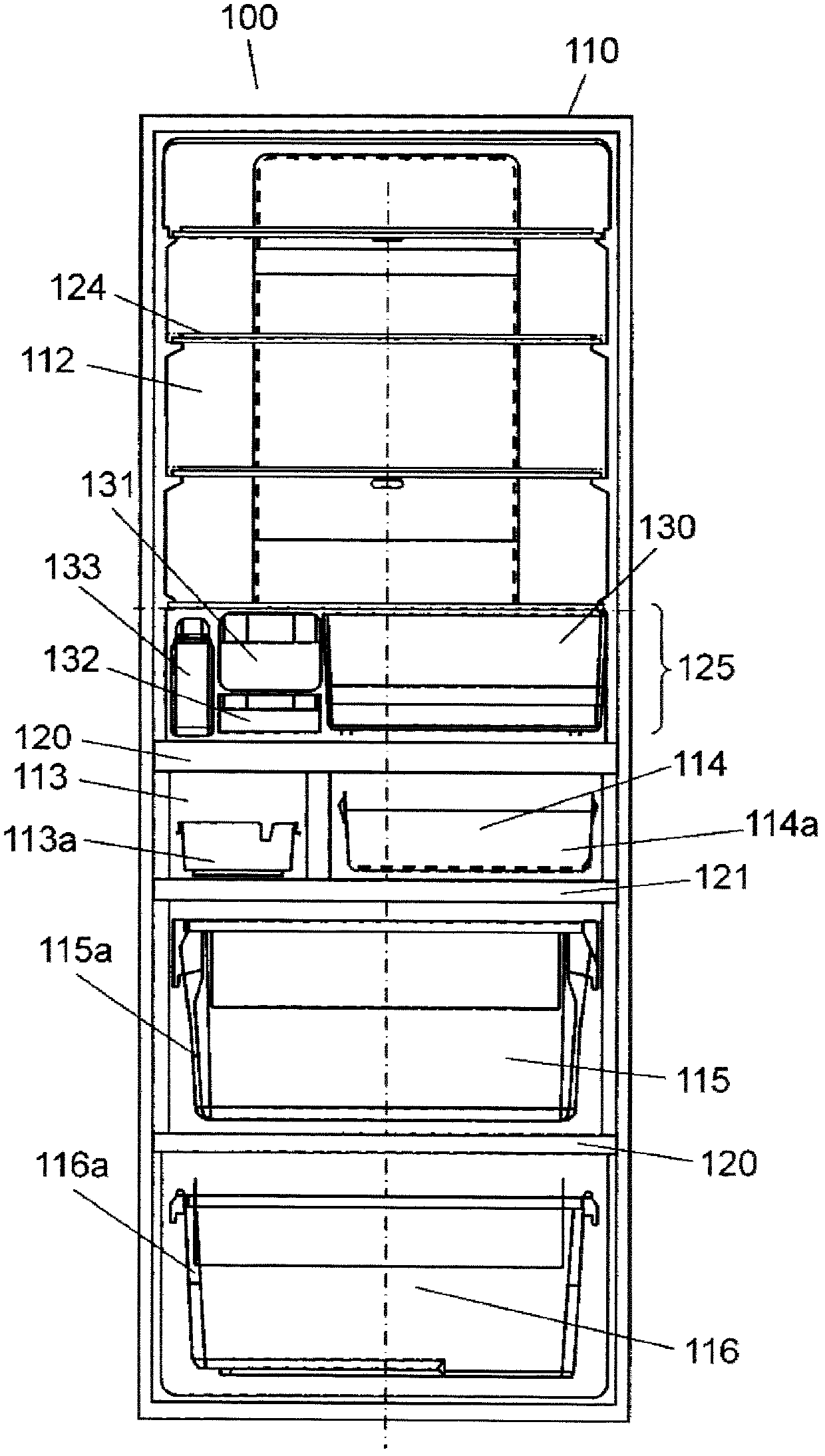 Refrigerator and egg storage case