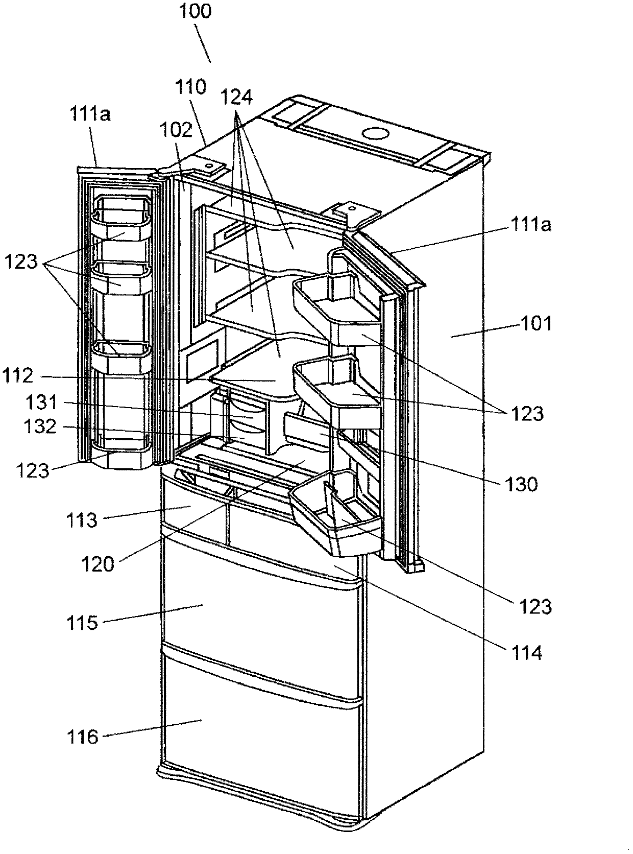 Refrigerator and egg storage case