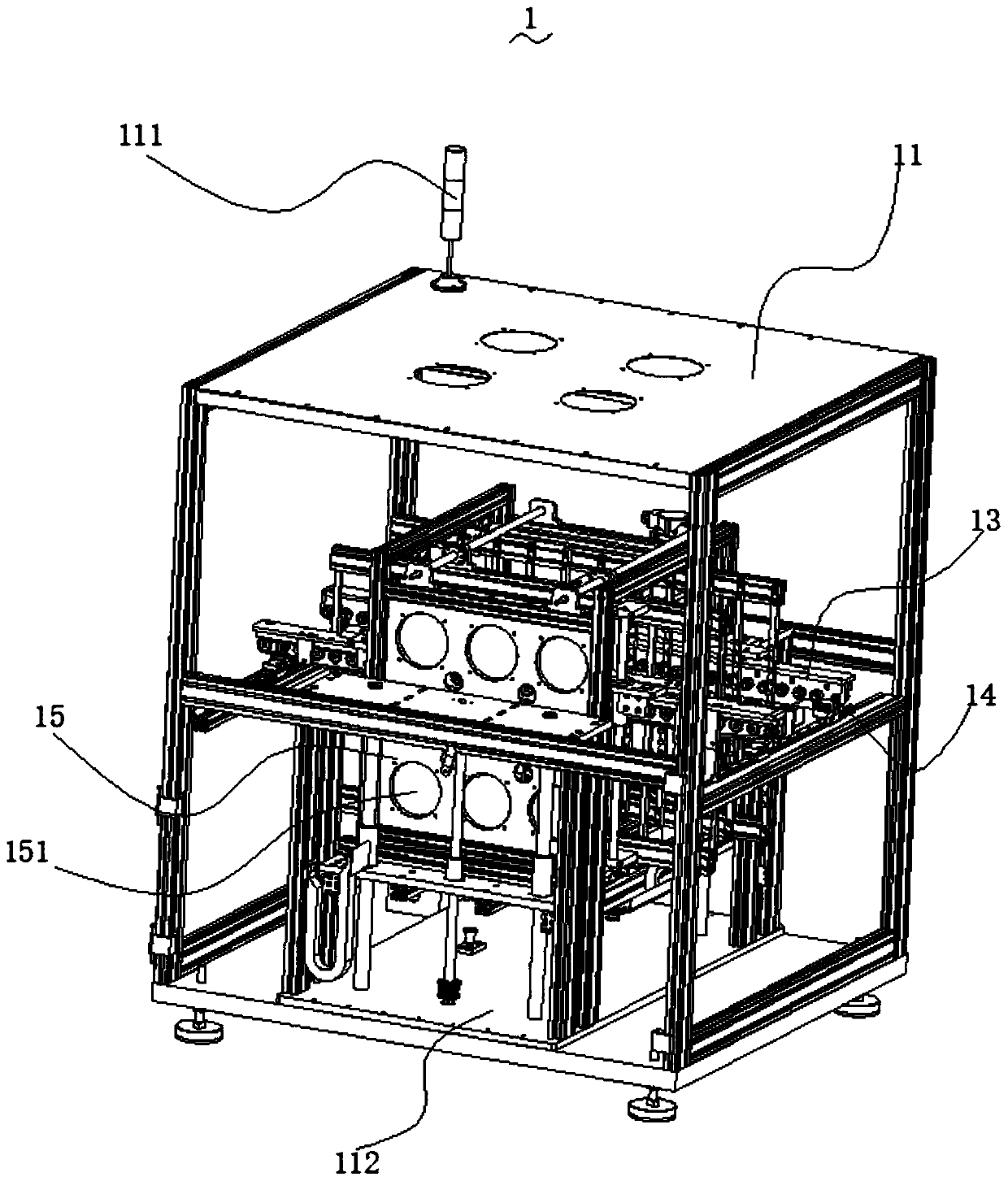 Large-size cooling buffer-storage machine