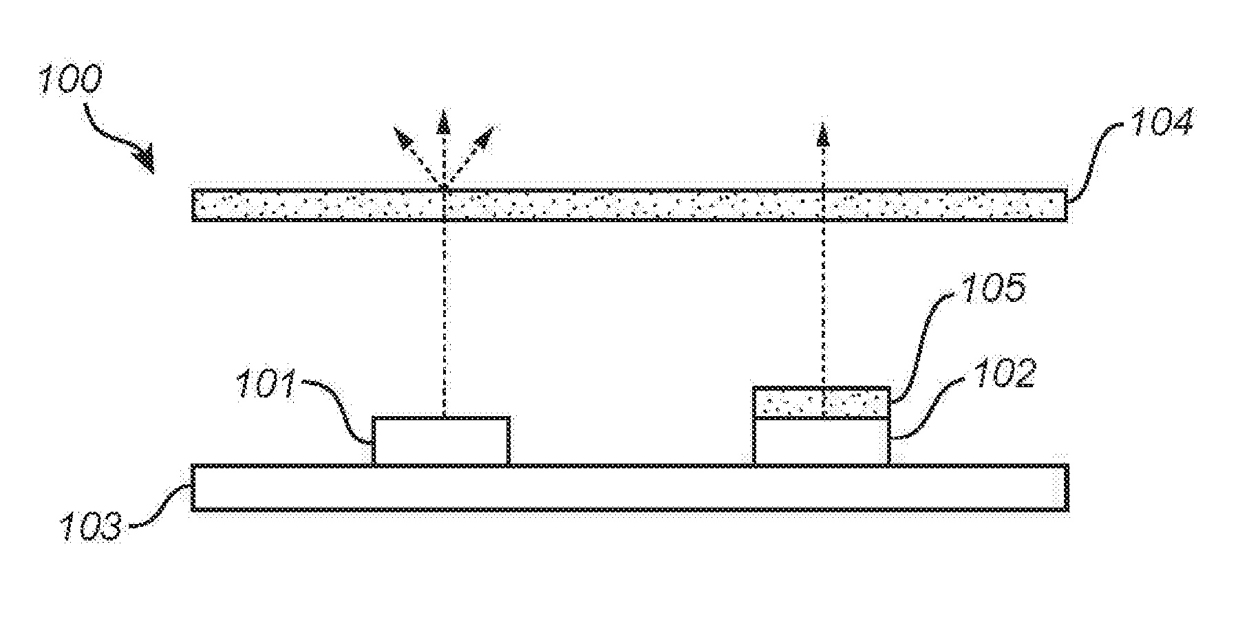 Light emitting arrangement with adapted output spectrum