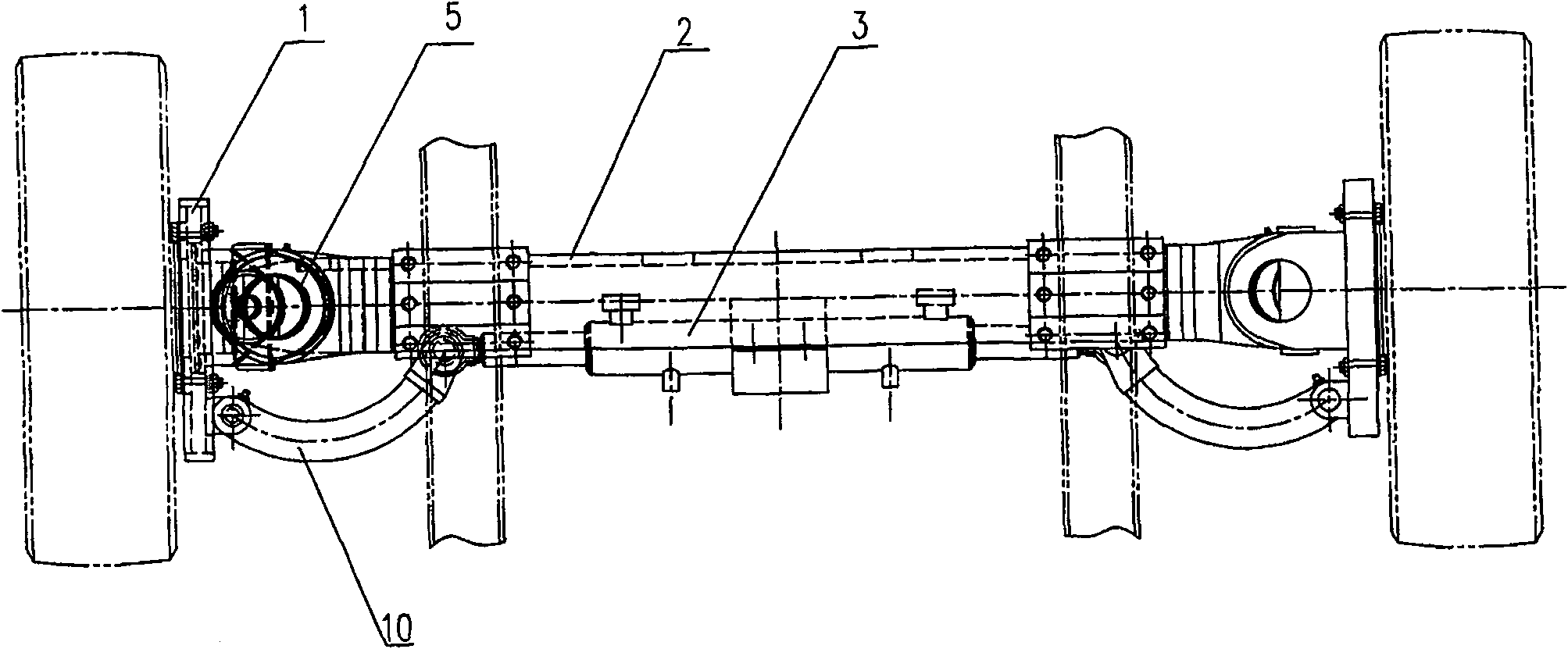 Vehicle complete fluid pressure turning drive bridge