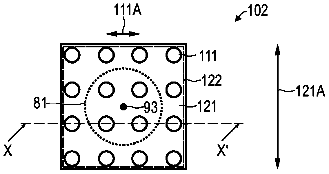 Segmented optical system for a lighting module for angle-resolved illumination