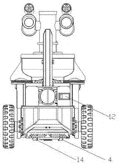 Anti-explosion wheel type inspection robot system