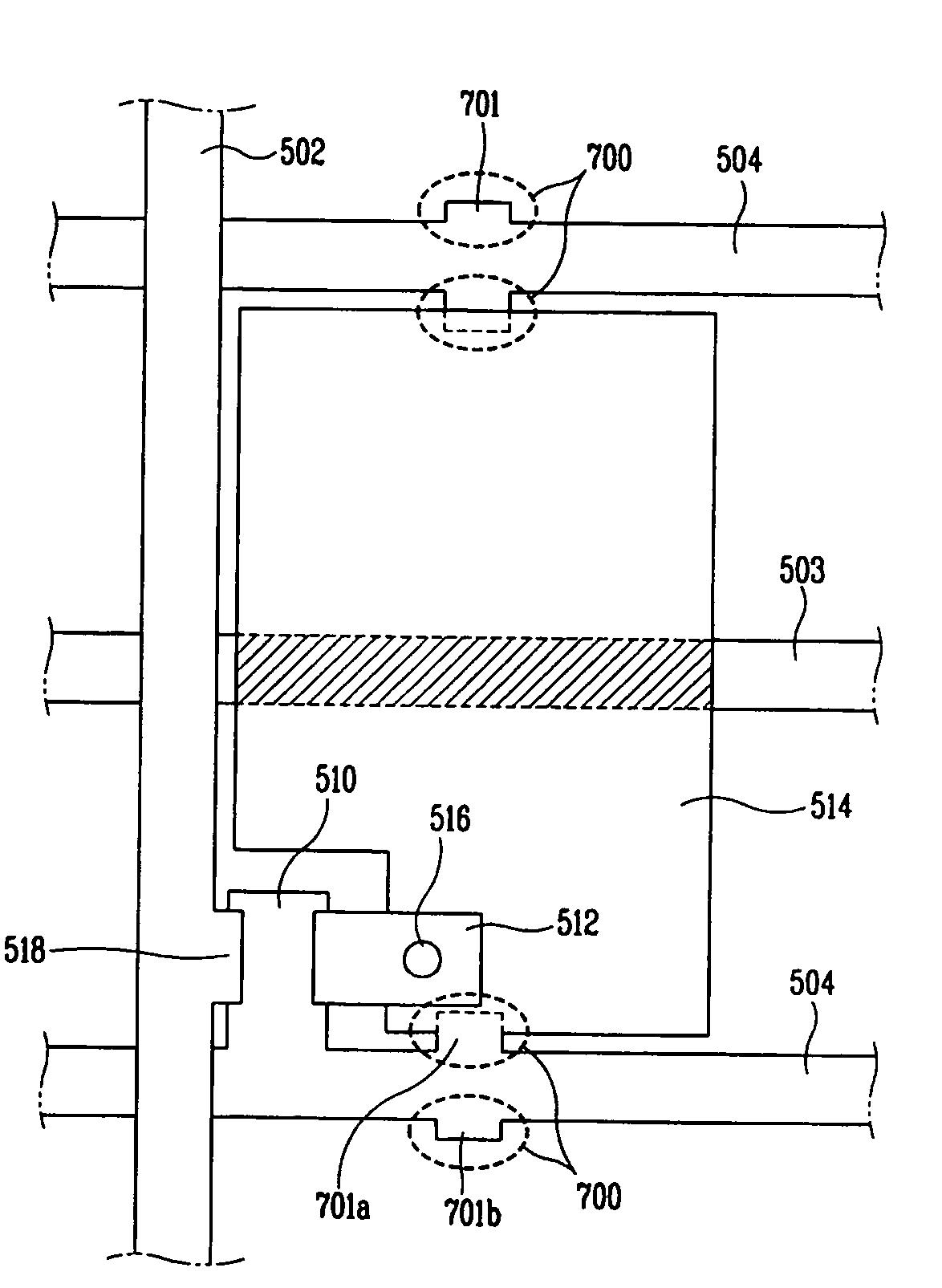 Liquid crystal display device having redundancy repair pattern and method of forming and using the same