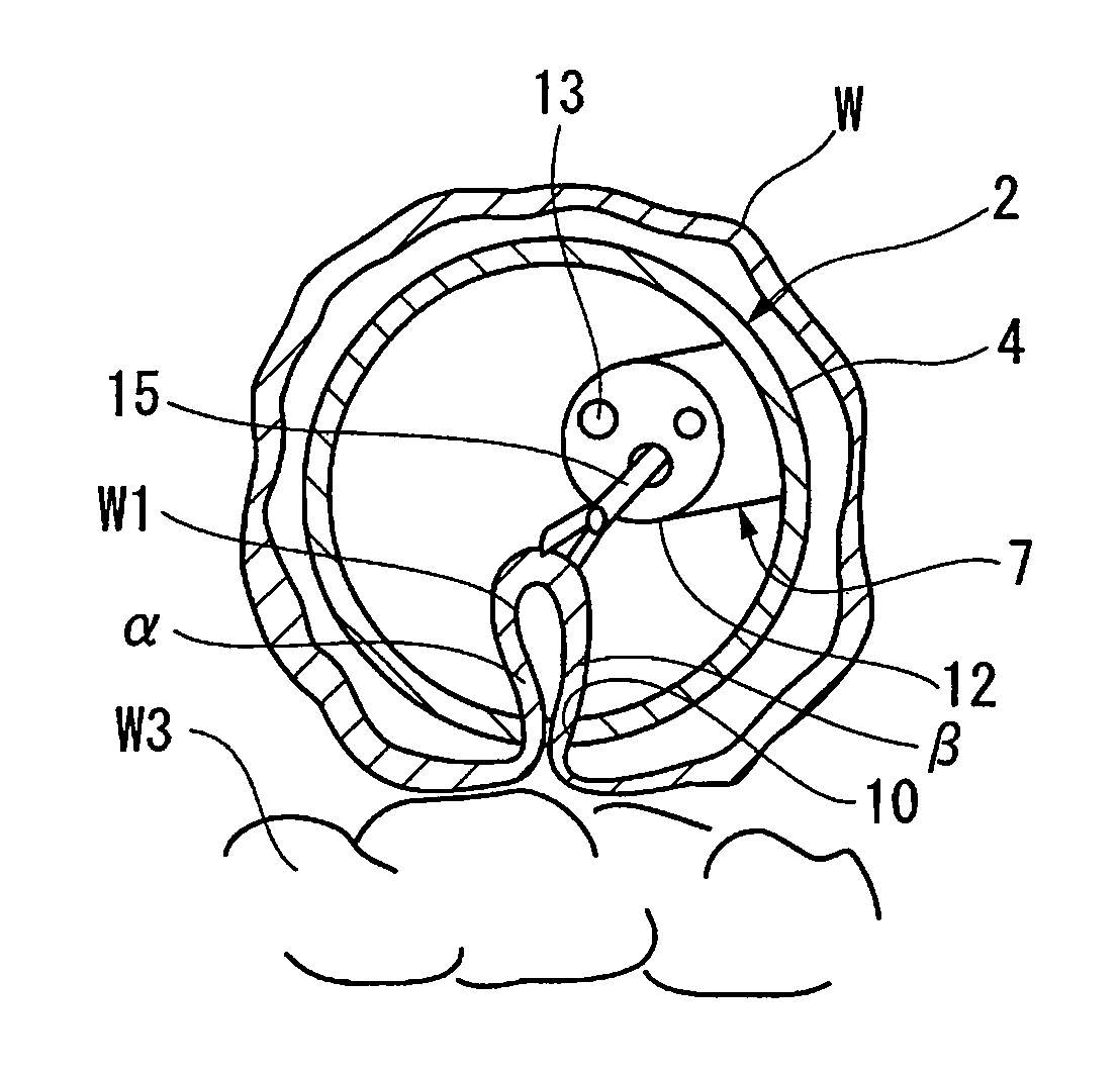 Pressing member, endoscopic treatment system, and endoscopic suturing device