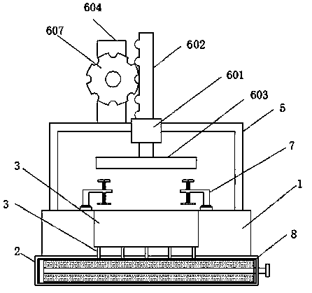 Convenient black tea brick pressing machine