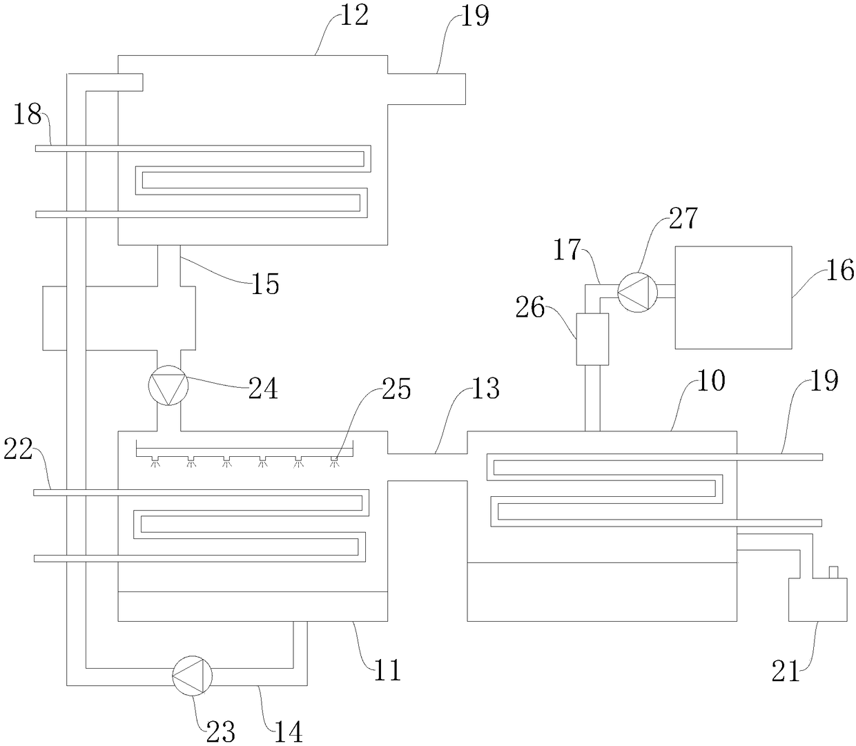 Open-loop lithium bromide heat pump system