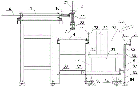 Automatic feeding system of fine blanking bar stock and using method thereof