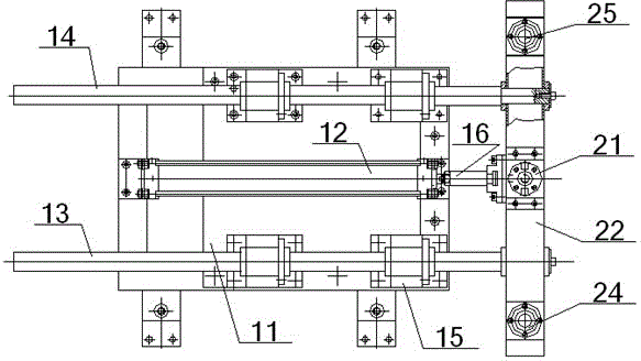 Automatic feeding system of fine blanking bar stock and using method thereof