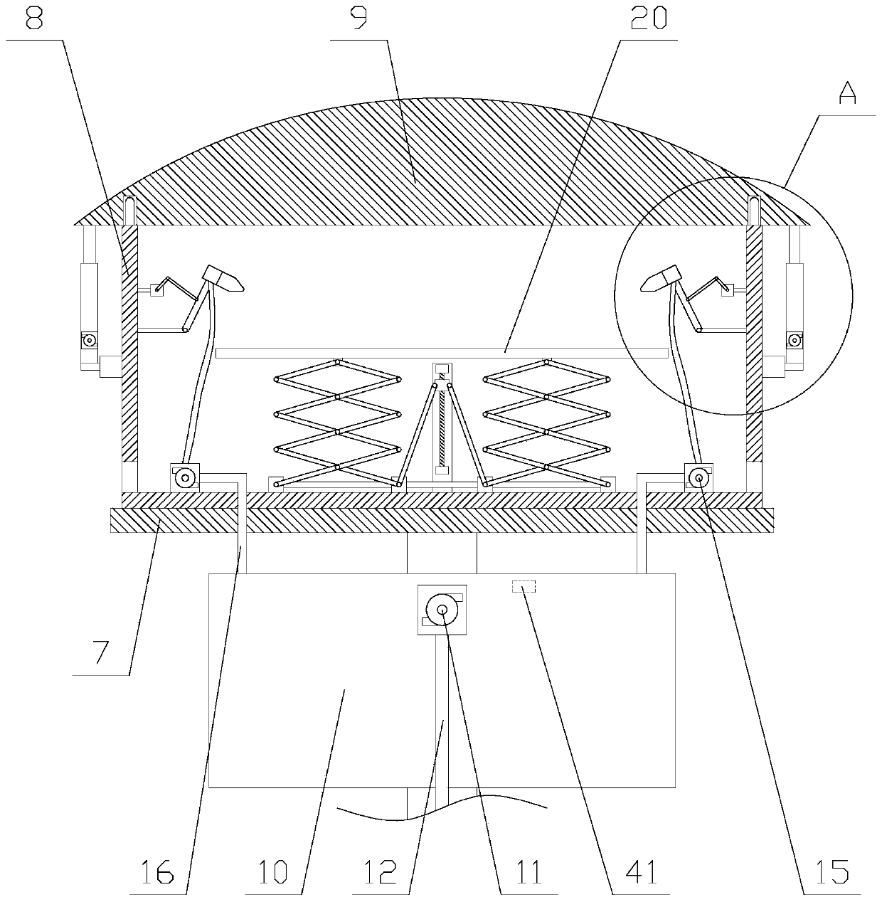 Solar street lamp with protection function