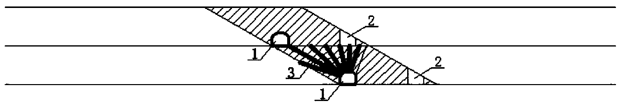 Underground mining method for gently-inclined medium-thick or thick phosphorus ore bodies