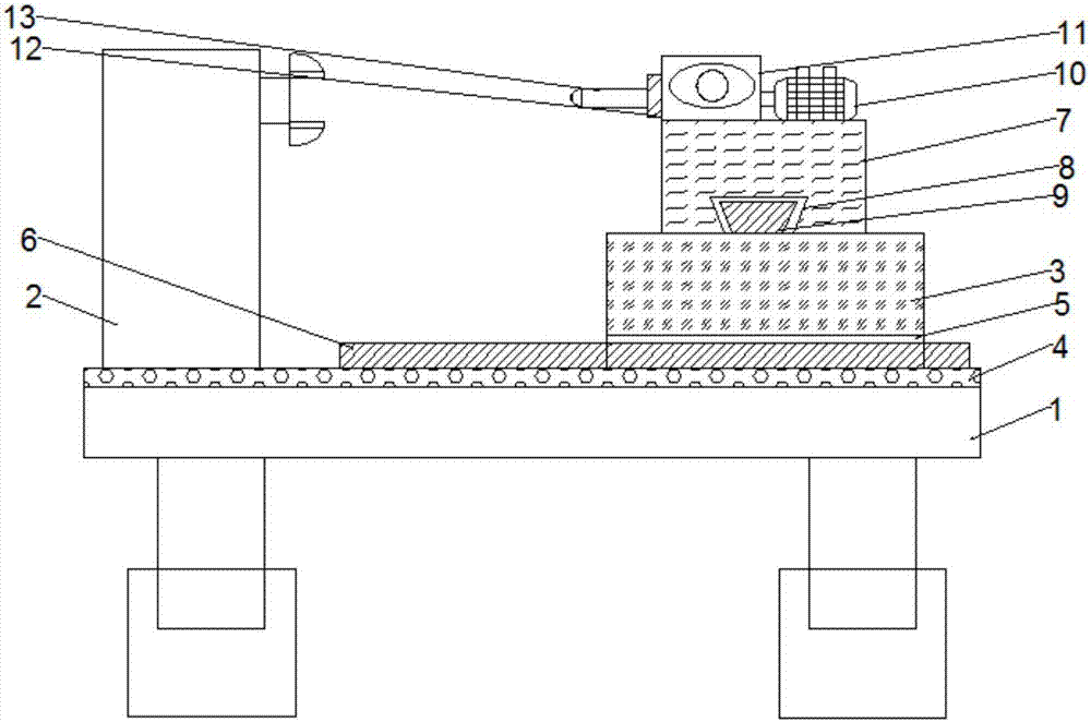 Drilling machine blind hole automatic tapping device used for wood floor machining