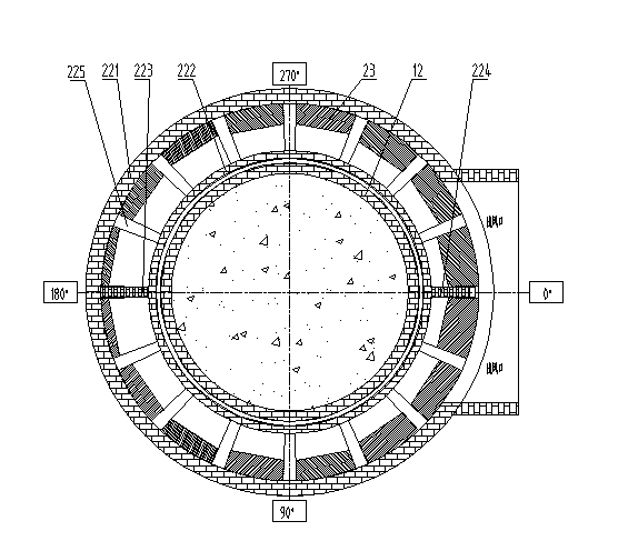 Sintered ore cooling furnace