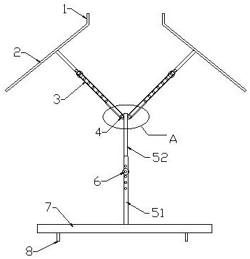 Frame beam bottom paint spraying device