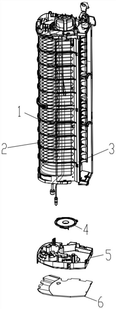 Air duct end cover water diversion structure and air conditioner