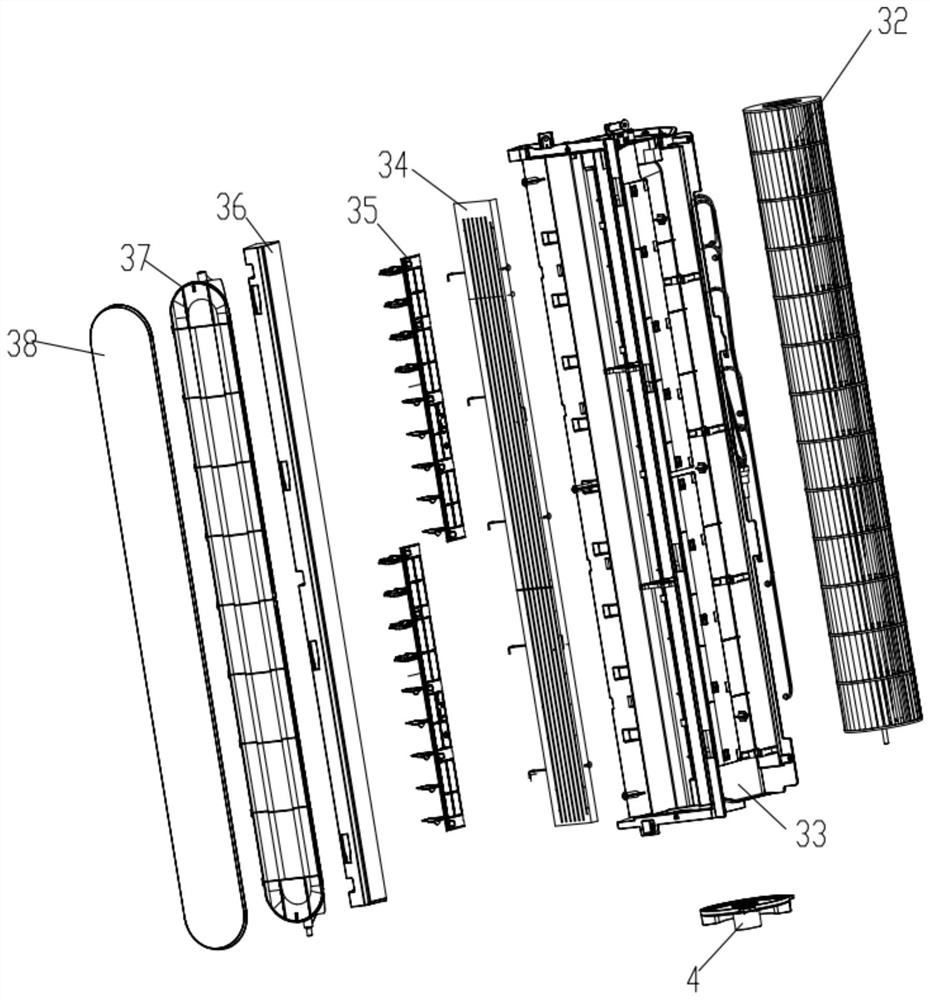 Air duct end cover water diversion structure and air conditioner