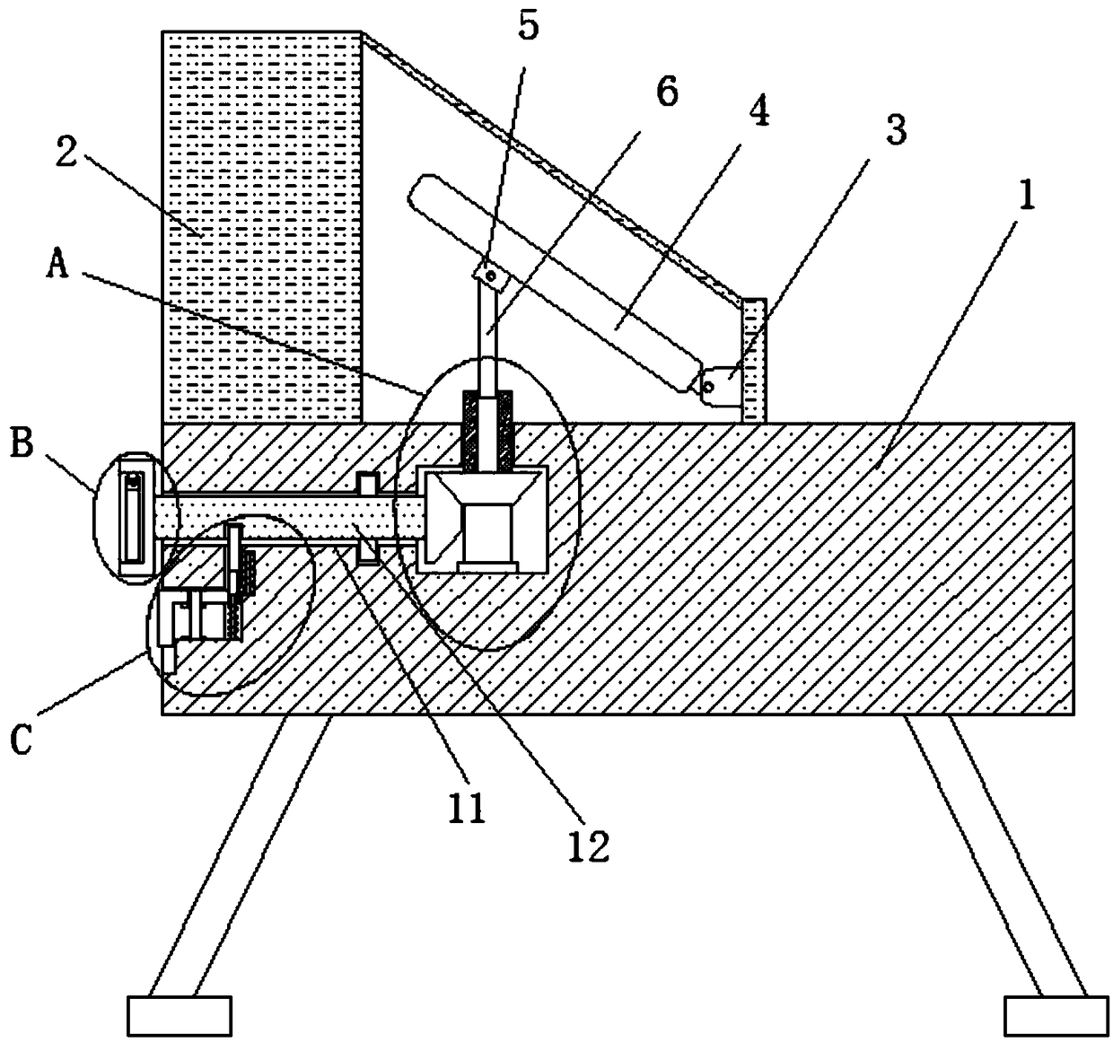 A school scientific research management inquiry device