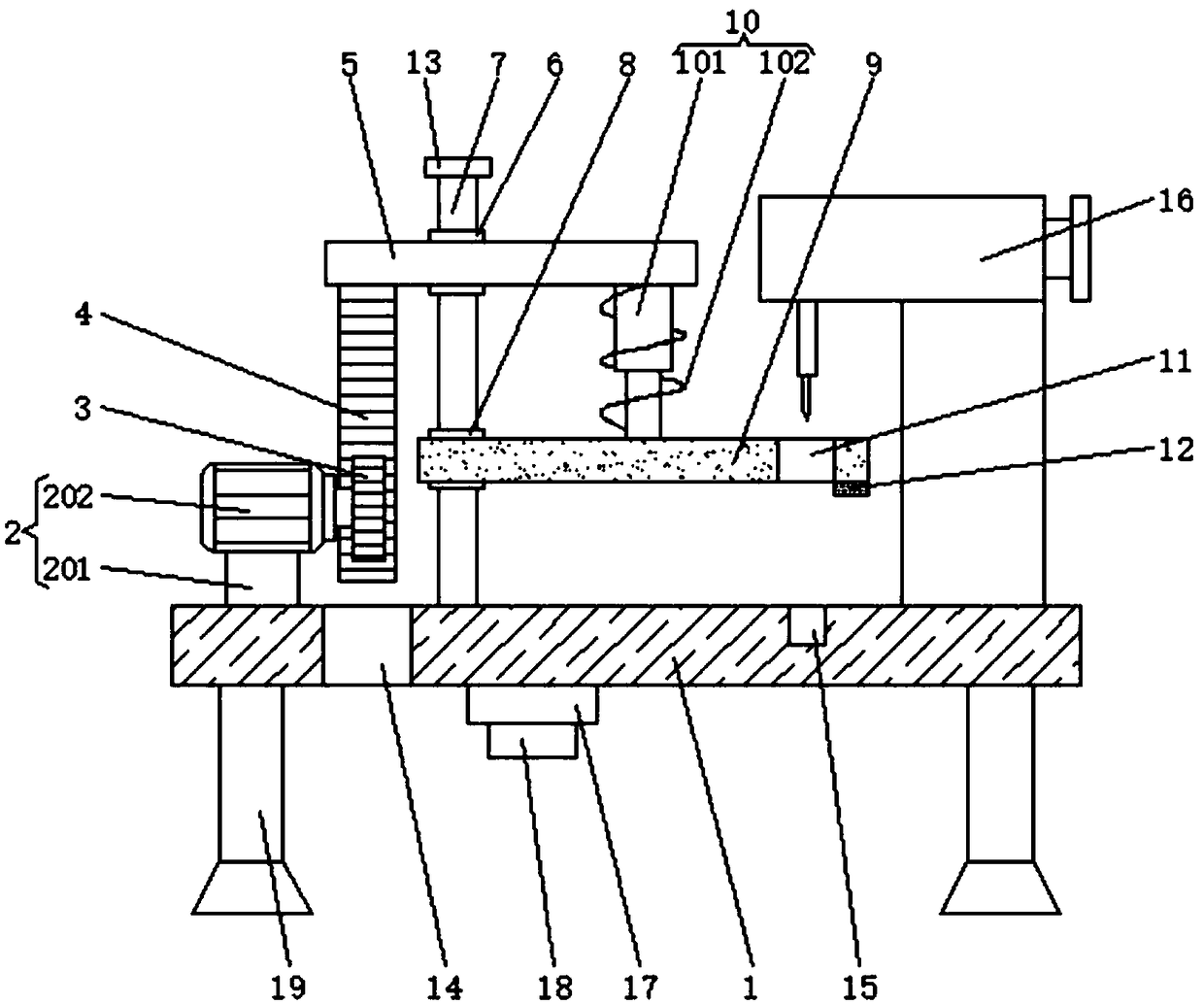 Edge sewing machine locating mechanism for producing vehicle cushion