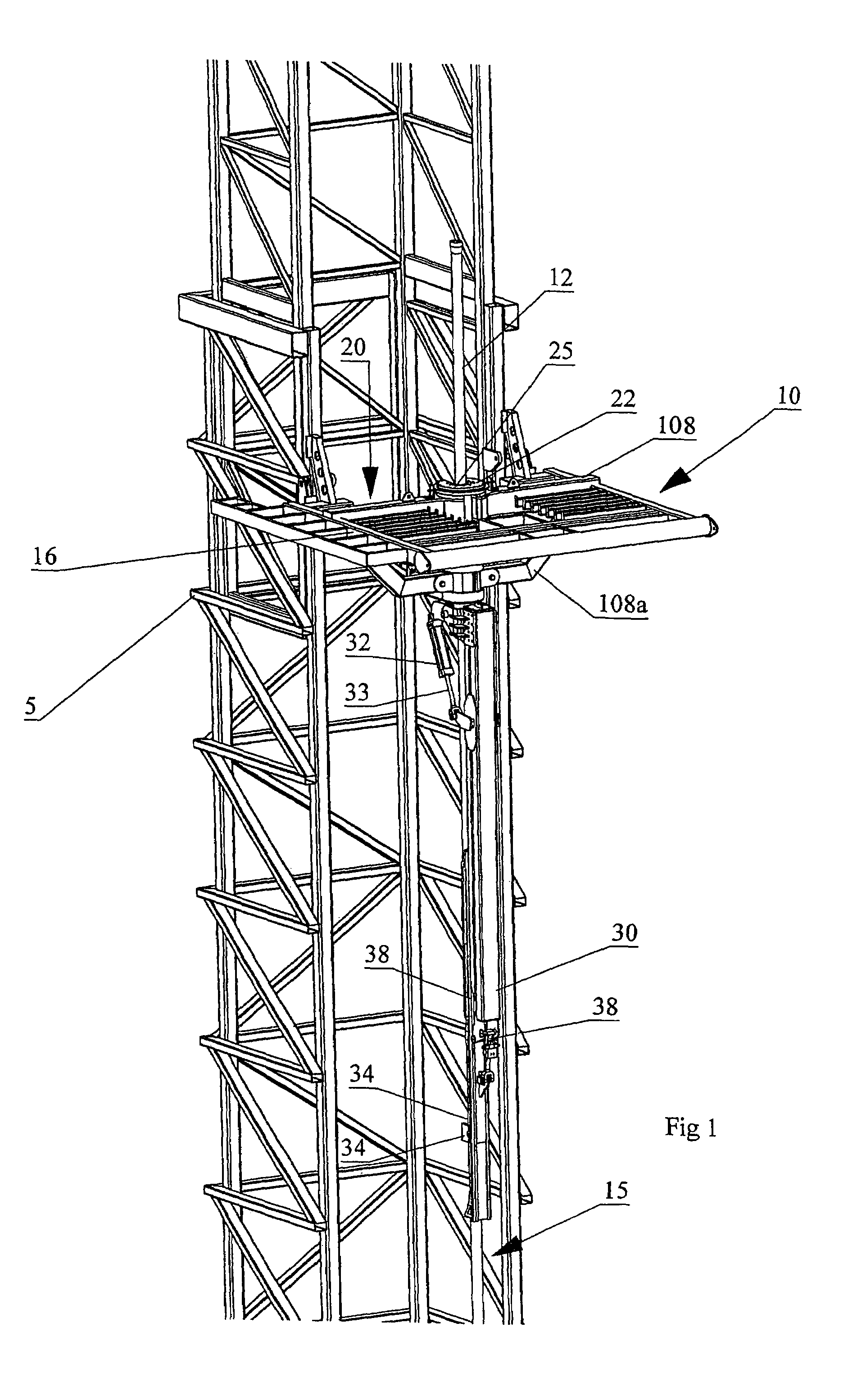 Apparatus for handling and racking pipes