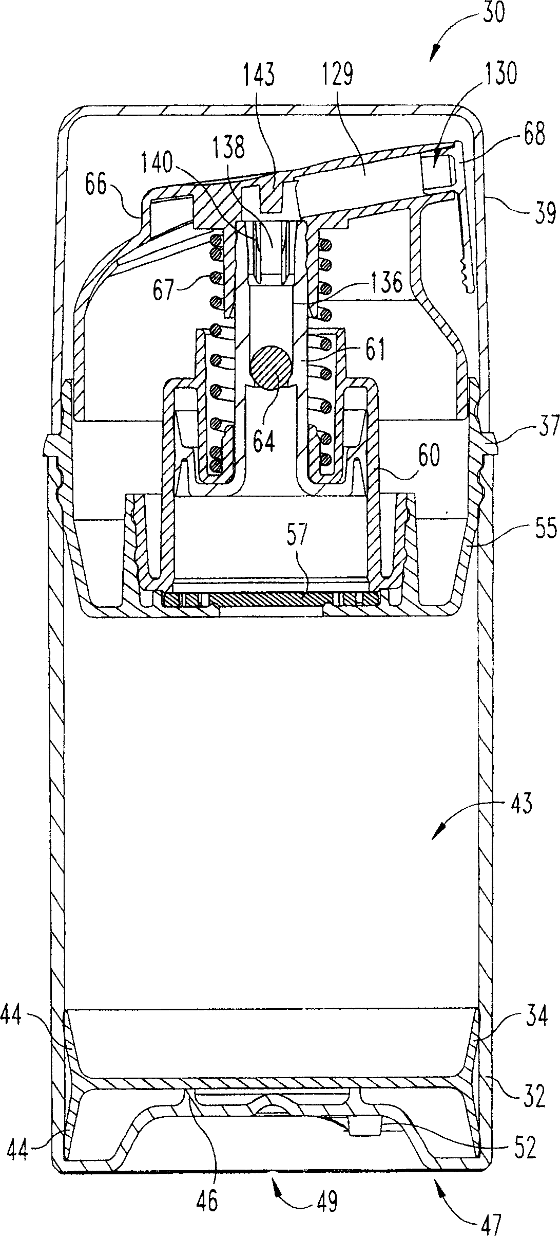 Airless dispensing pump with tamper evidence features