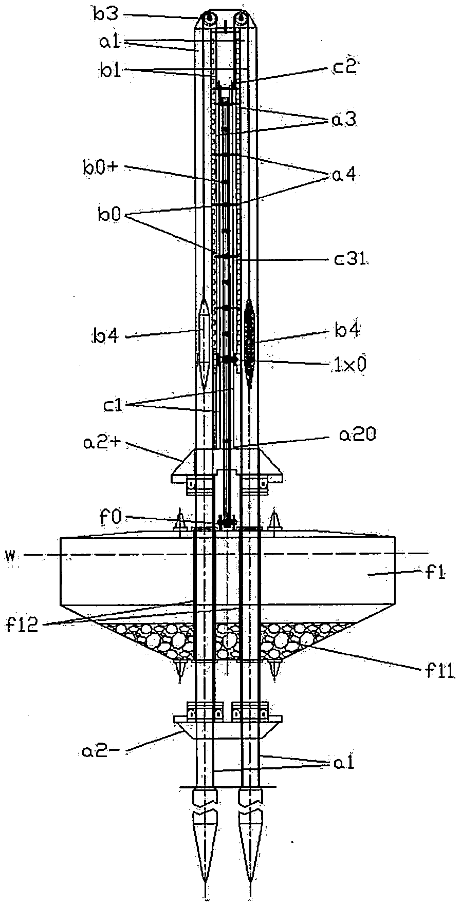 Buoyancy kinetic energy power generation device