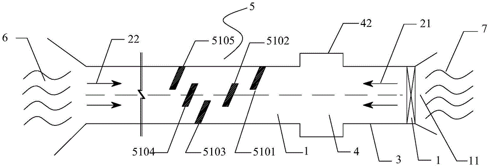 Water quality processing system of diversion and drainage river channel