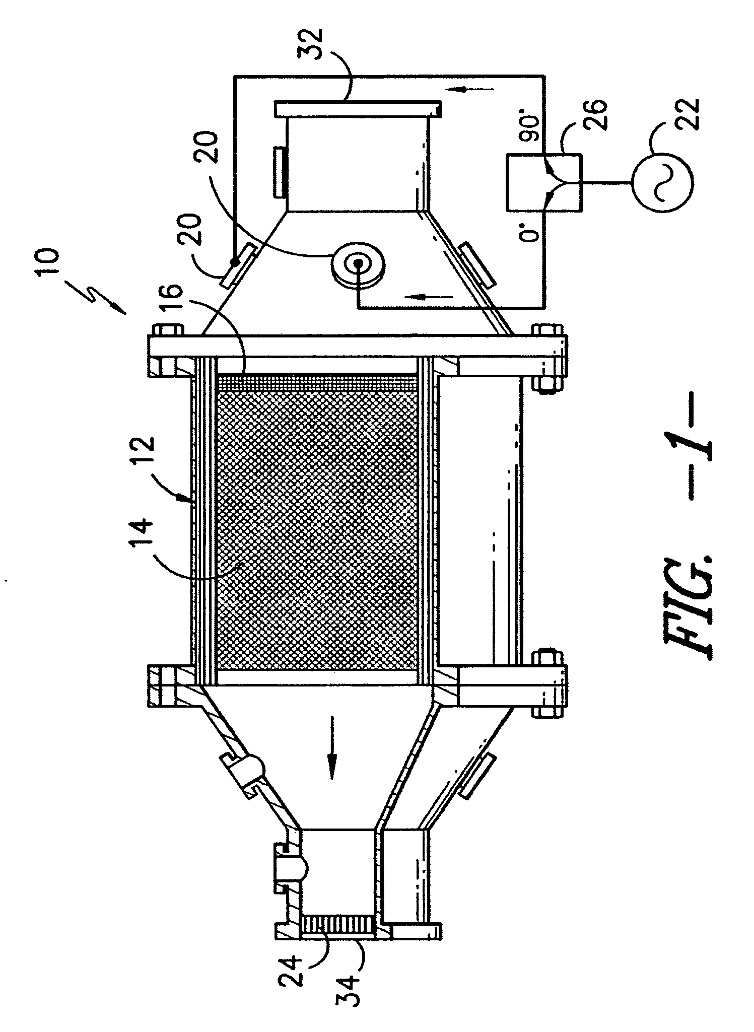 Diesel particulate filter using micro-wave regeneraiton