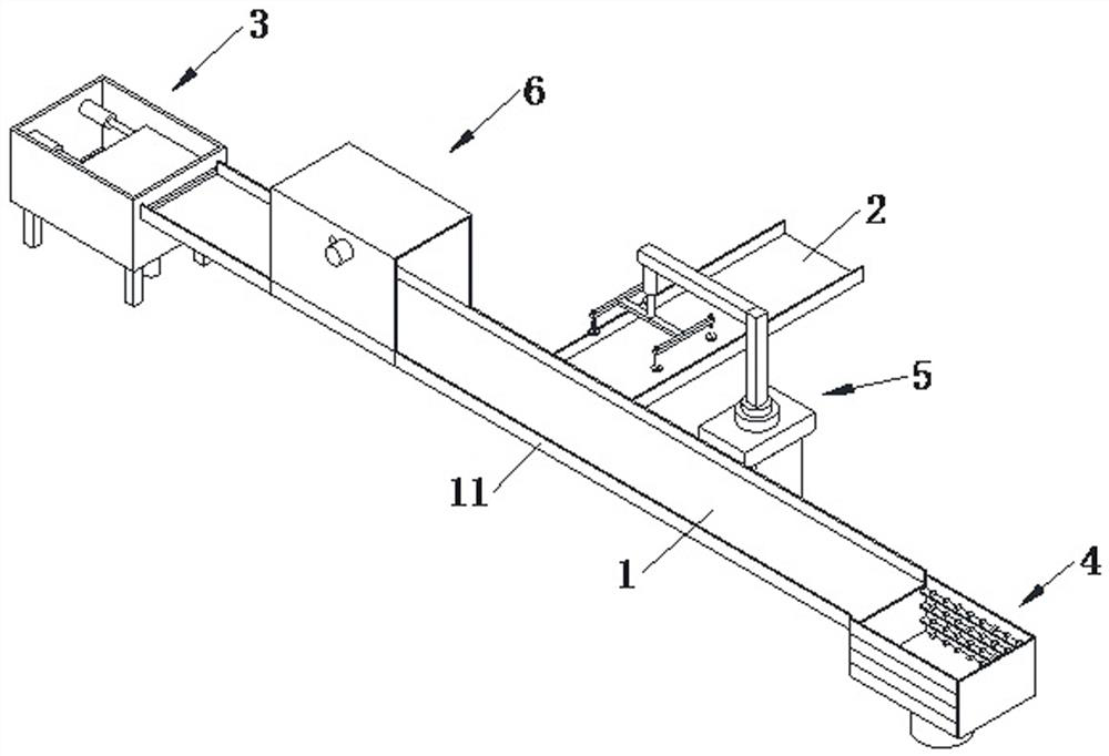 Automatic door plate feeding and discharging device