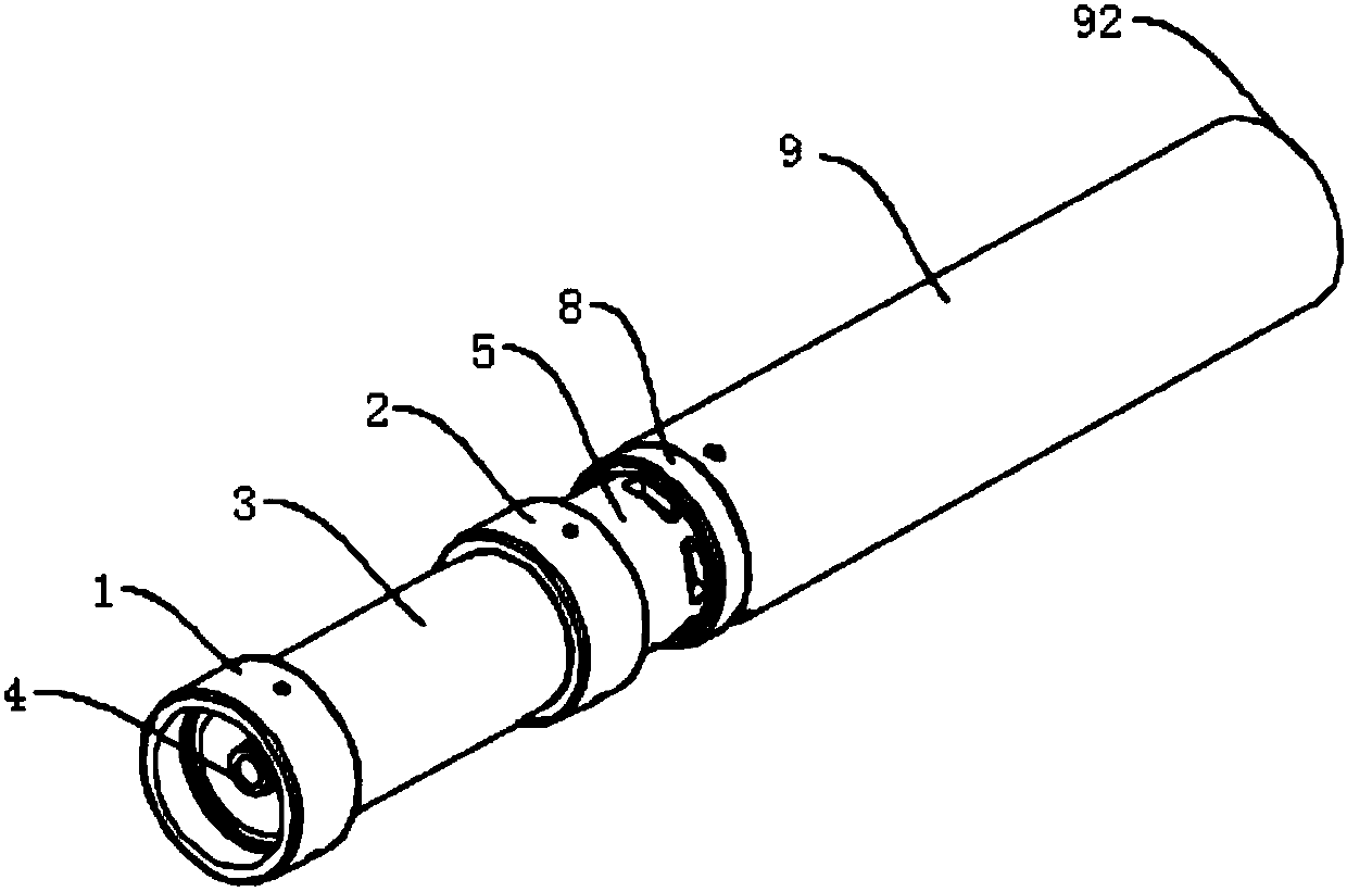 Fire monitor head and fire monitor with same