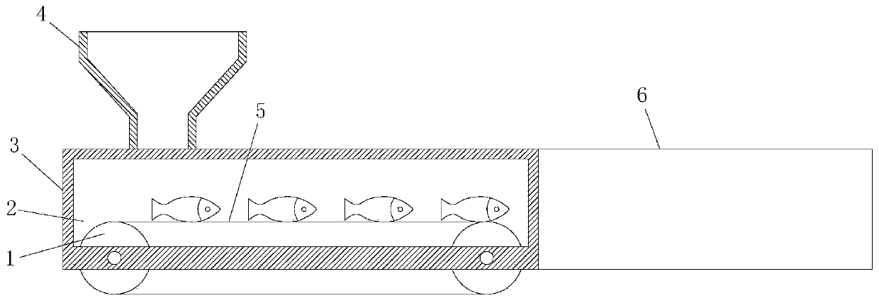 Automatic fish meat processing and producing combined machine