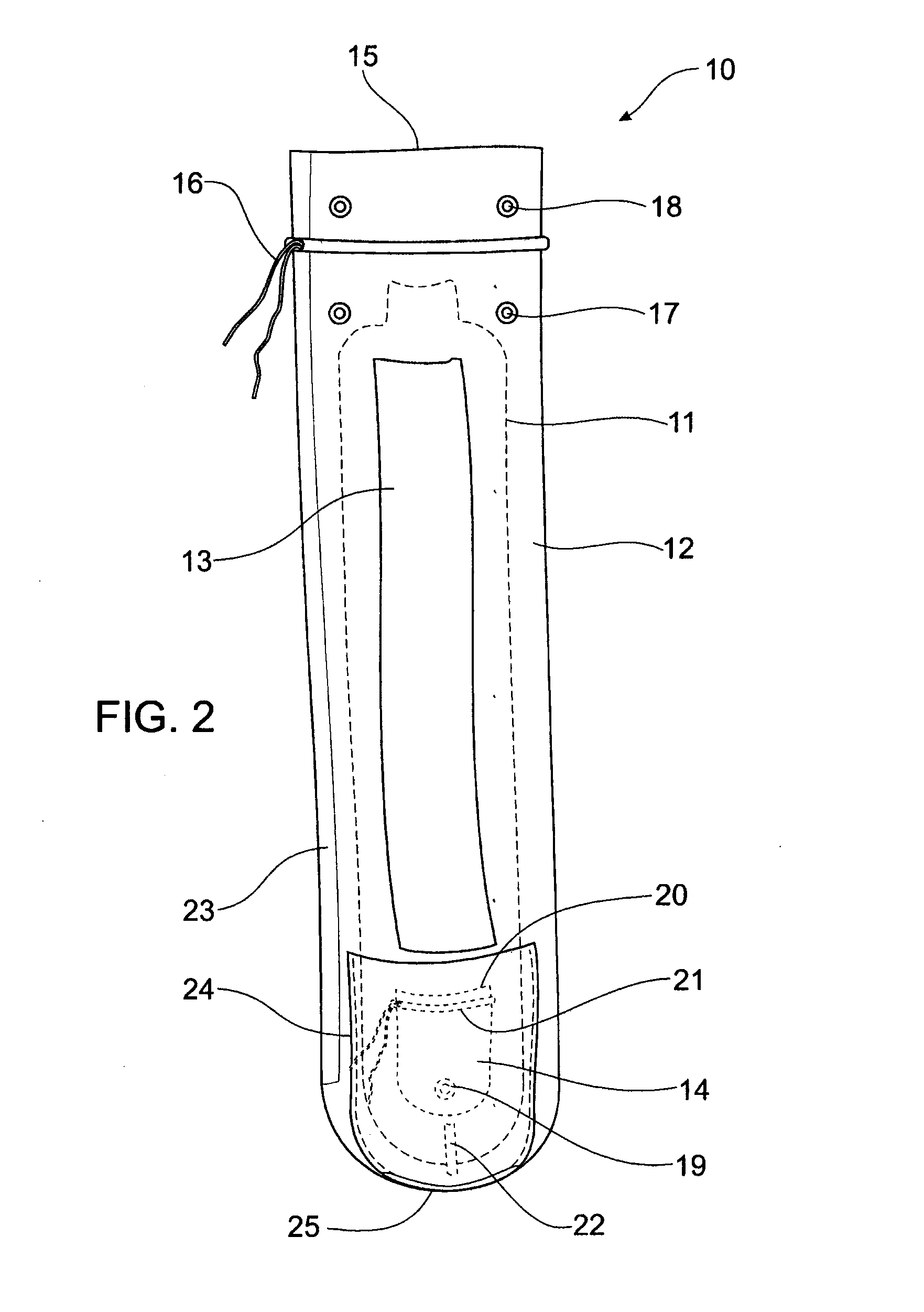 Explosives container and method