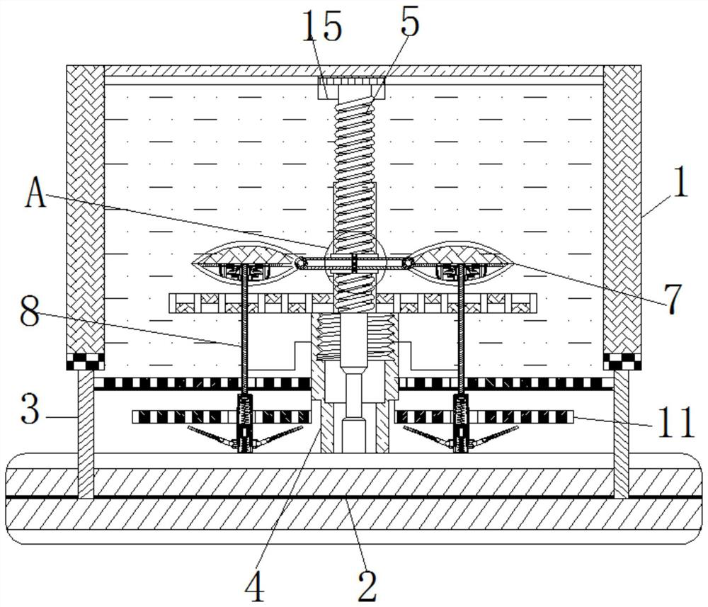 Industrial sewage treatment device without energy consumption