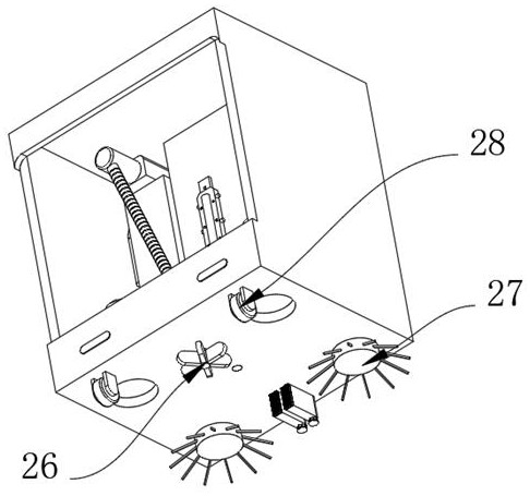 Exhaust blow-drying device