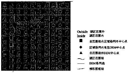 Method for automatically calculating water surface height of large shallow lake