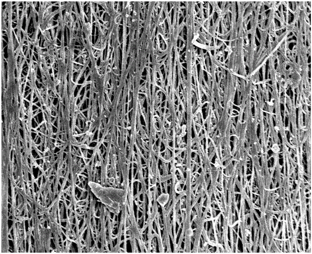 Method for monitoring stress of composite material in all directions based on carbon nanotube film