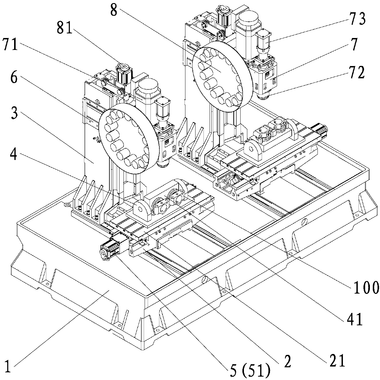 Automatic machining equipment for supporting wheel side covers