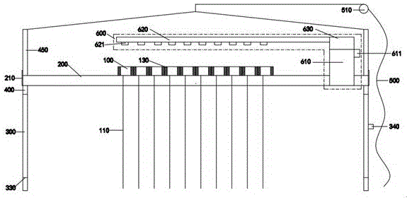 Manual-control lifting plant fiber flower pot installed plant curtain automatically supplying water