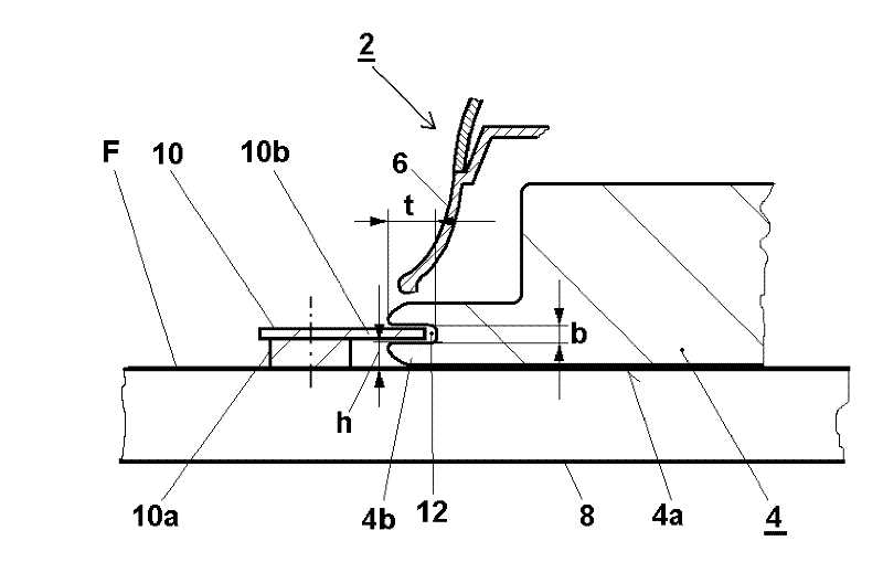 Iron bottom, ironing device with an iron bottom and complete set of ironing device