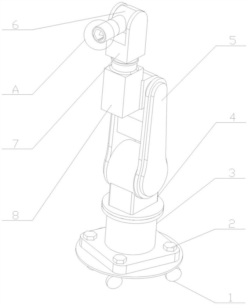 Intelligent rock drilling device suitable for narrow and small space of tunnel