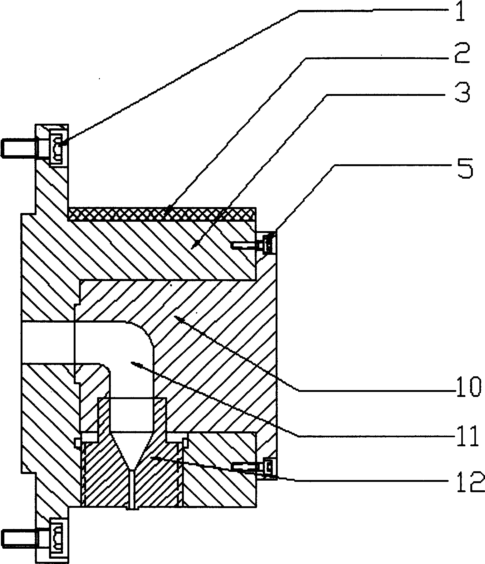 Electric field type polymer extruder head