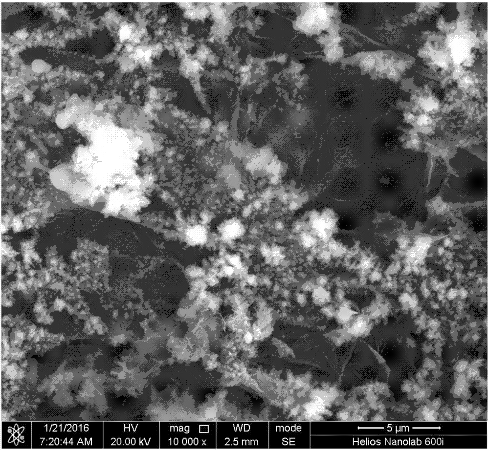 A nickel sulfide/graphene/co  <sub>3</sub> the s  <sub>4</sub> Preparation method of three-dimensional composite hydrogen storage material