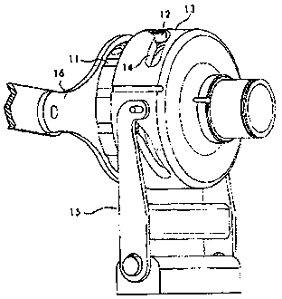 Permanent magnet governor with lever air gap adjustment device