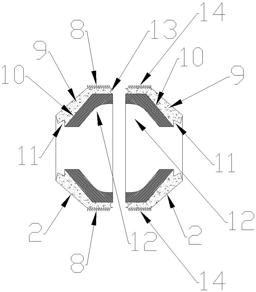 Self-waterproof cable coaxial butt joint device with pier head